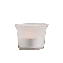 Photophore opaque H 4,5cm Ø 6cm